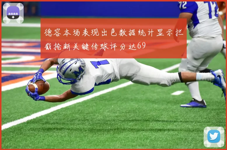 德容本场表现出色数据统计显示拦截抢断关键传球评分达69